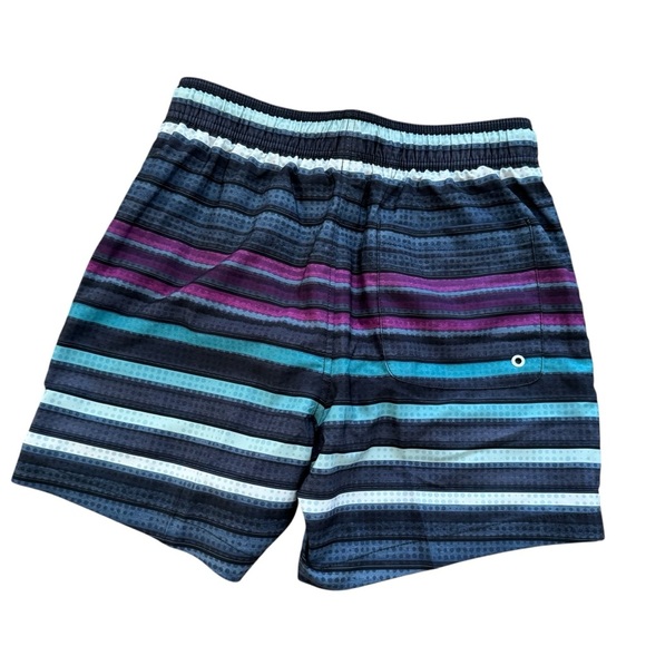 Speedo Striped Swim Trunk Shorts UPF 50+ Sun Protection Drawstring S NWT - Picture 4 of 9